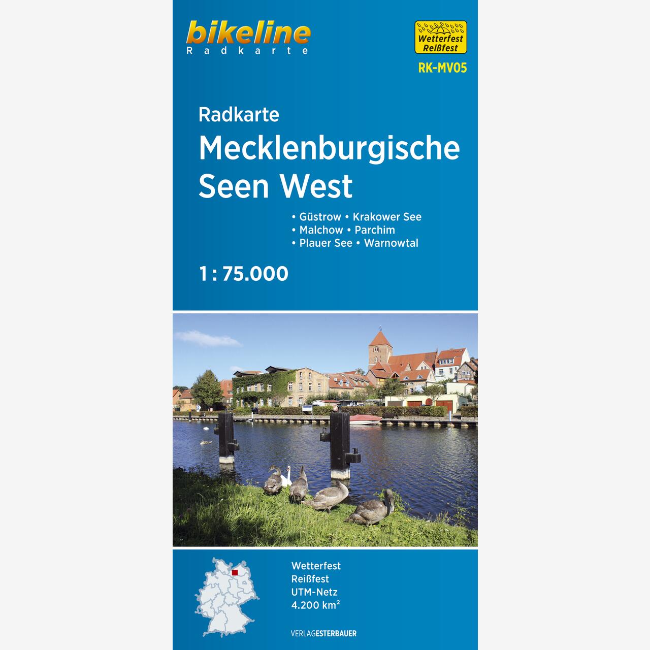 bikeline Radkarte Radkarte Mecklenburgische Seen West