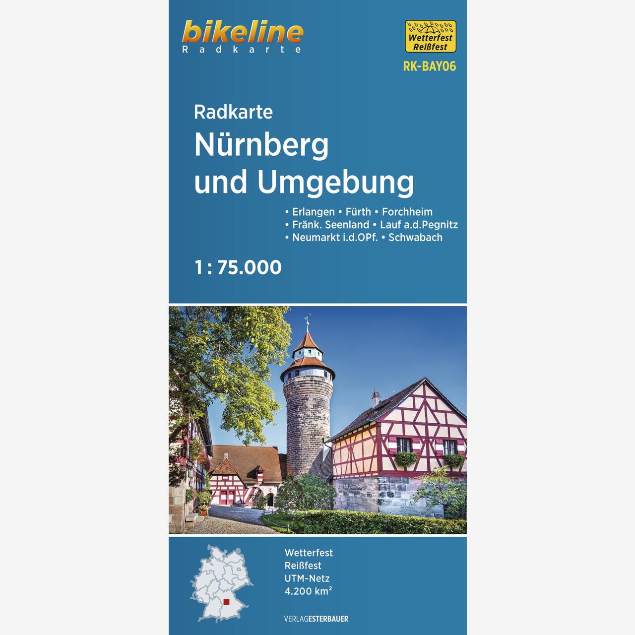 bikeline Radkarte Radkarte Nürnberg und Umgebung