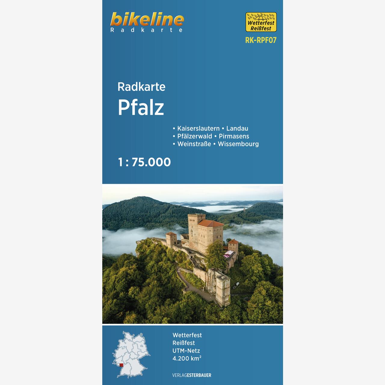 bikeline Radkarte Radkarte Pfalz
