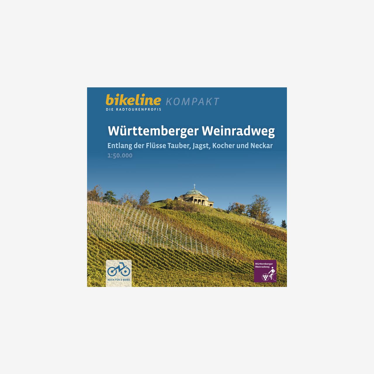 bikeline Radtourenbuch kompakt Württemberger Weinradweg
