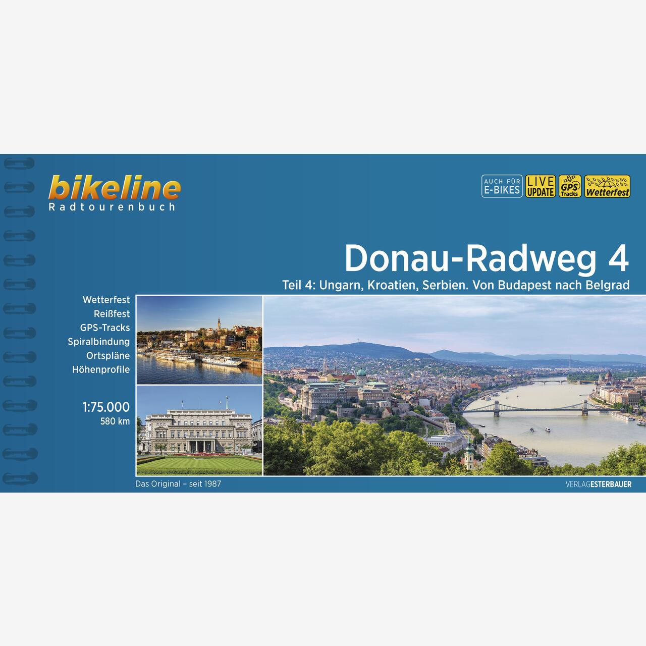 bikeline Radtourenbuch Donau-Radweg 4