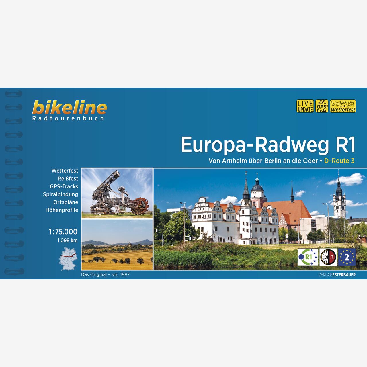 bikeline Radtourenbuch Europa-Radweg R1