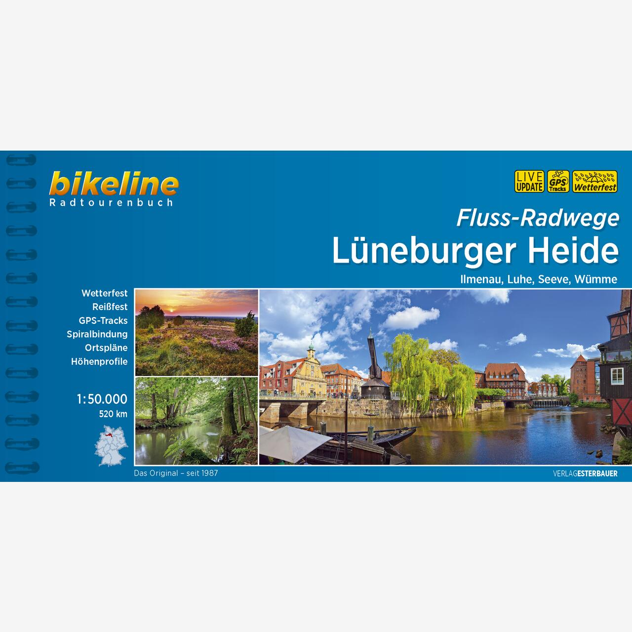 bikeline Radtourenbuch Fluss-Radwege Lüneburger Heide