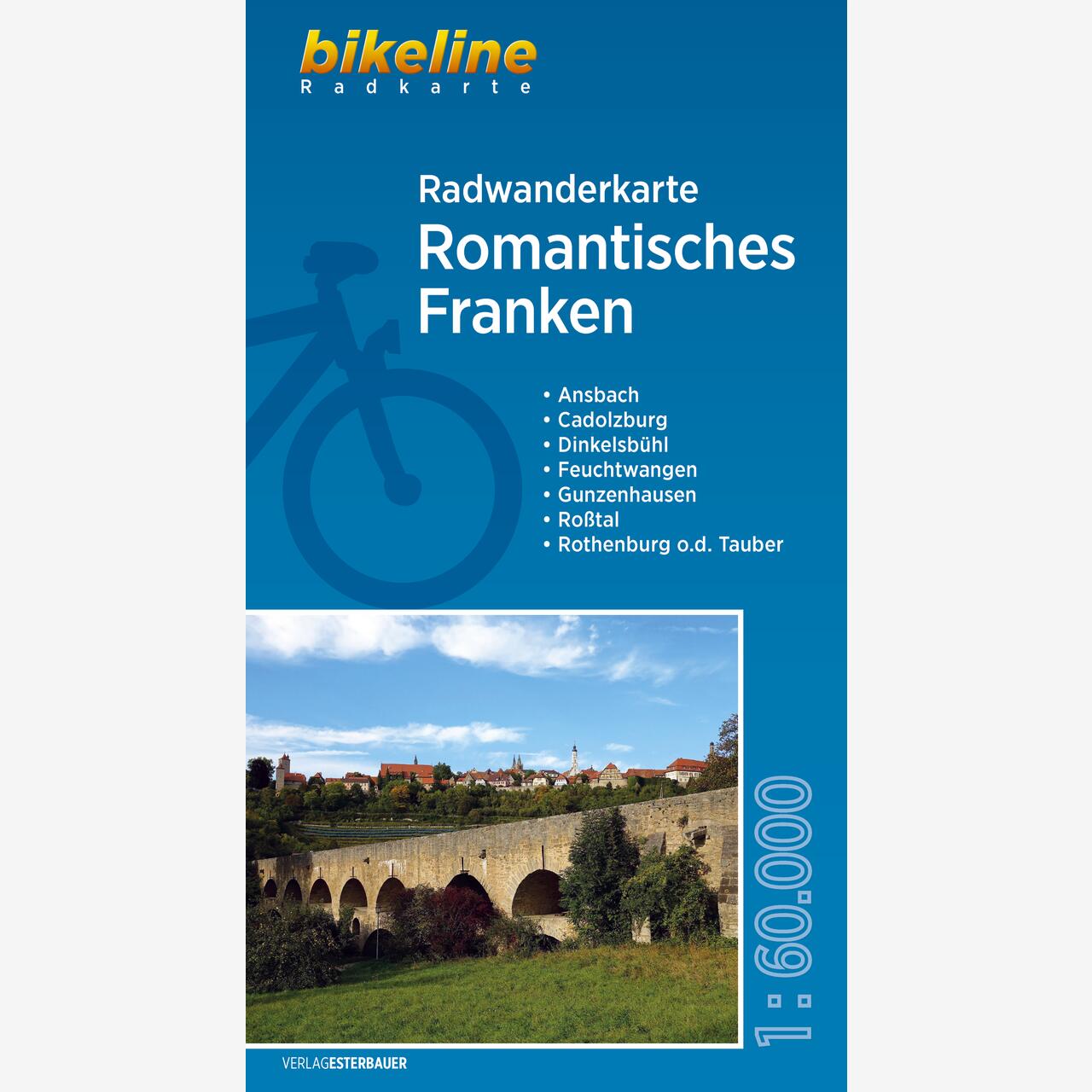 bikeline Radwanderkarte Radwanderkarte Romantisches Franken