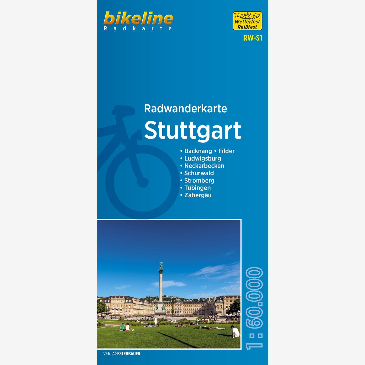 bikeline Radwanderkarte Radwanderkarte Stuttgart